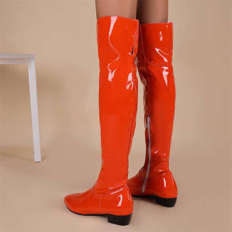 Bottines à talons bas pour dames de couleur bonbon