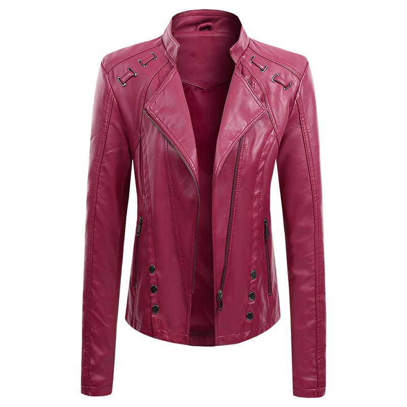 New Spring And Autumn New Leather Pu Leather Jacket Women’s