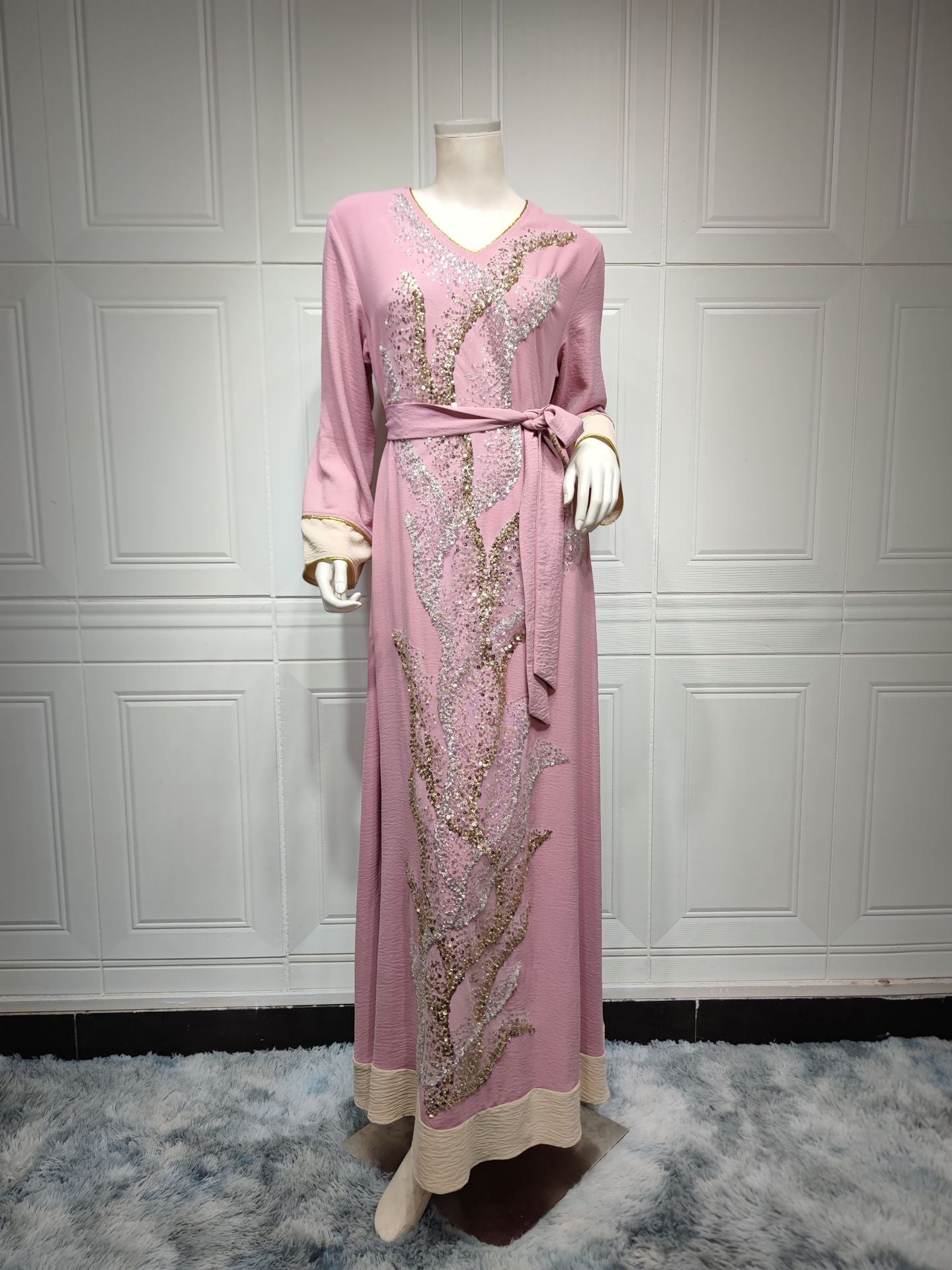 Ladies Muslim Robe Sequin Embroidered Fashion - Pleasures and Sins   Pleasures and Sins