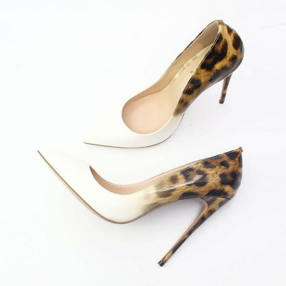 Animal Print Pointed Toe High Heel Shoes for Style