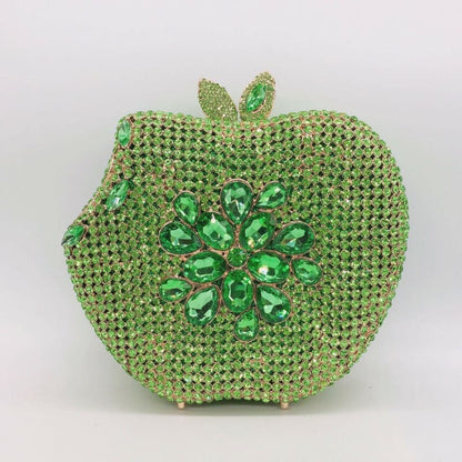 Apple Diamond Dinner Bag for Elegant Banquets green