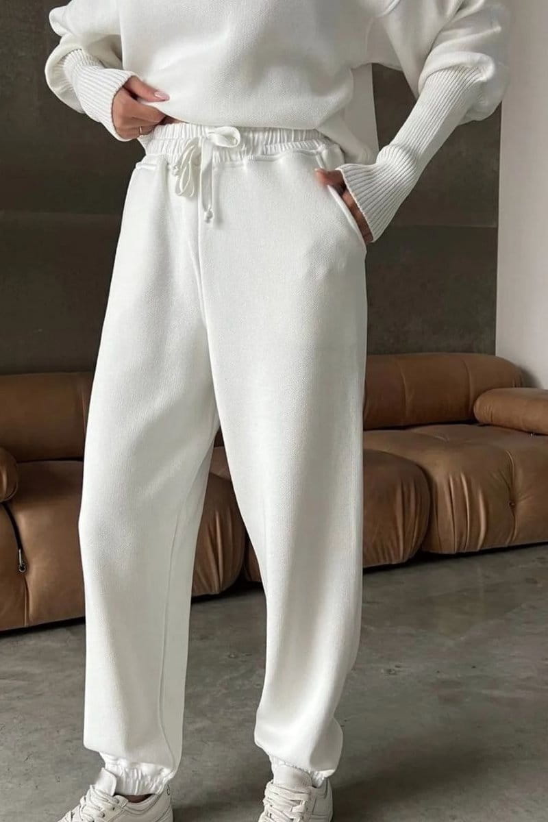 Women’s Zipper Sweatshirt and Pants Two-piece Set