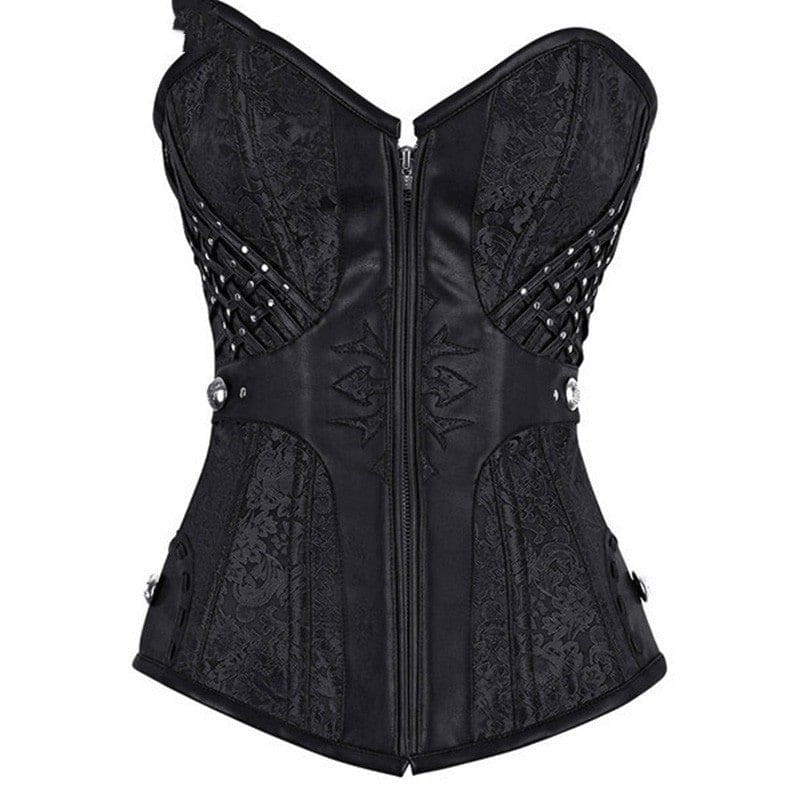 Gothic Womens Corset, Slim Cut Waist Steampunk Corset - Pleasures and Sins   Pleasures and Sins