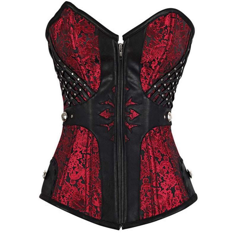 Gothic Womens Corset, Slim Cut Waist Steampunk Corset - Pleasures and Sins   Pleasures and Sins