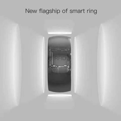 NFC Smart Ring Technology in Stylish Black Design