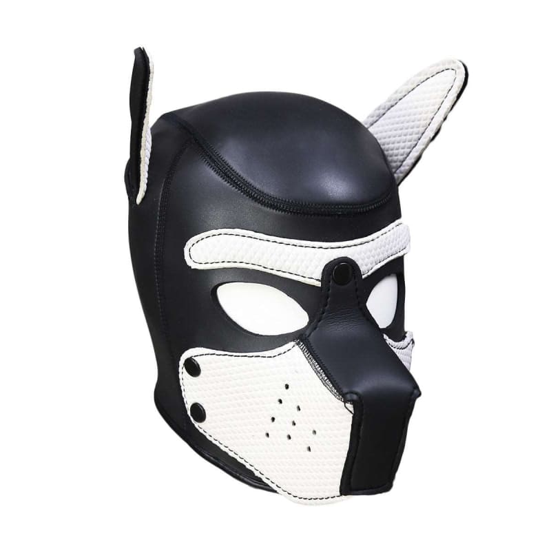 Unisex Black Rubber Fetish Bondage Puppy Play Mask - Pleasures and Sins   Pleasures and Sins