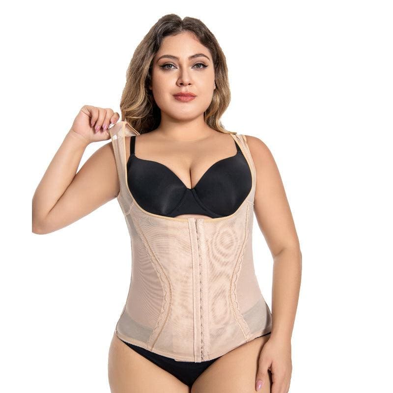 Body Shapewear Fat Burning Corset With Strong Belly Contracting And Posture Correction Technology. Breathable Mesh Belly Contracting Vest - Pleasures and Sins
