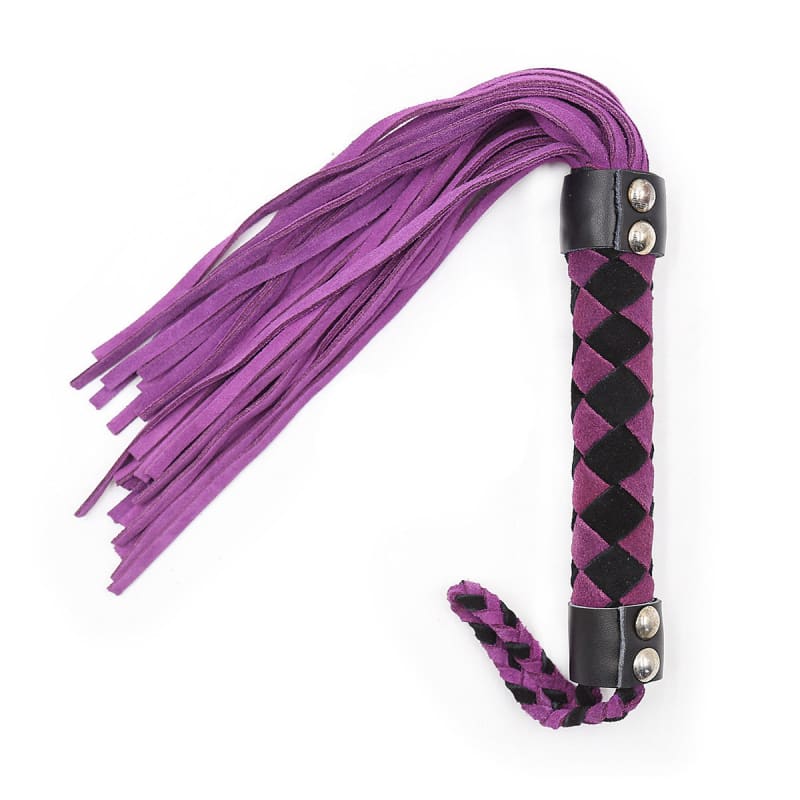 Bondage Real Leather Whip - Pleasures and Sins   Pleasures and Sins