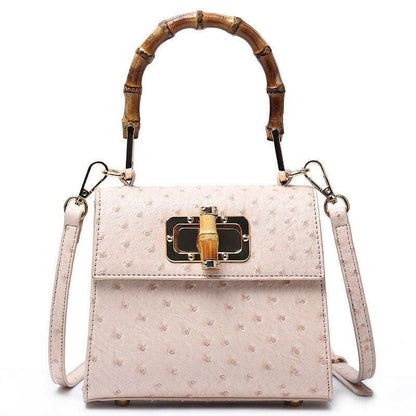 Buckle Bag Ostrich Pattern Single Shoulder Diagonal Bag