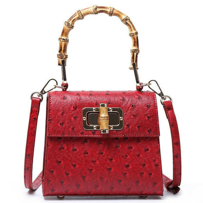 Buckle Bag Ostrich Pattern Single Shoulder Diagonal Bag