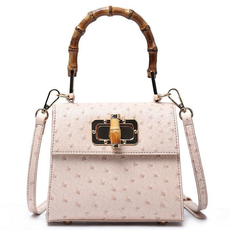 Buckle Bag Ostrich Pattern Single Shoulder Diagonal Bag