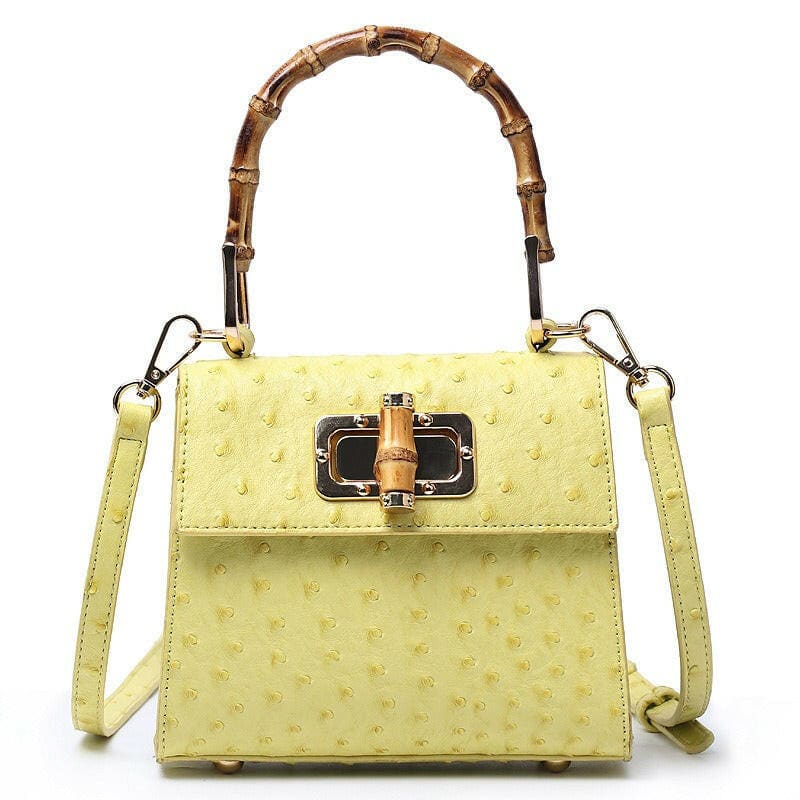 Buckle Bag Ostrich Pattern Single Shoulder Diagonal Bag