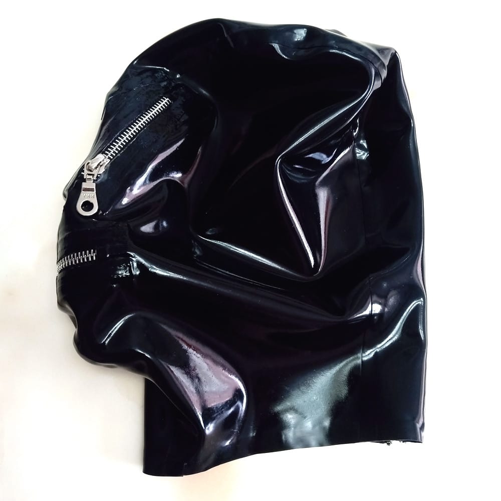 Couvre-tête de masque en latex lisse et serré