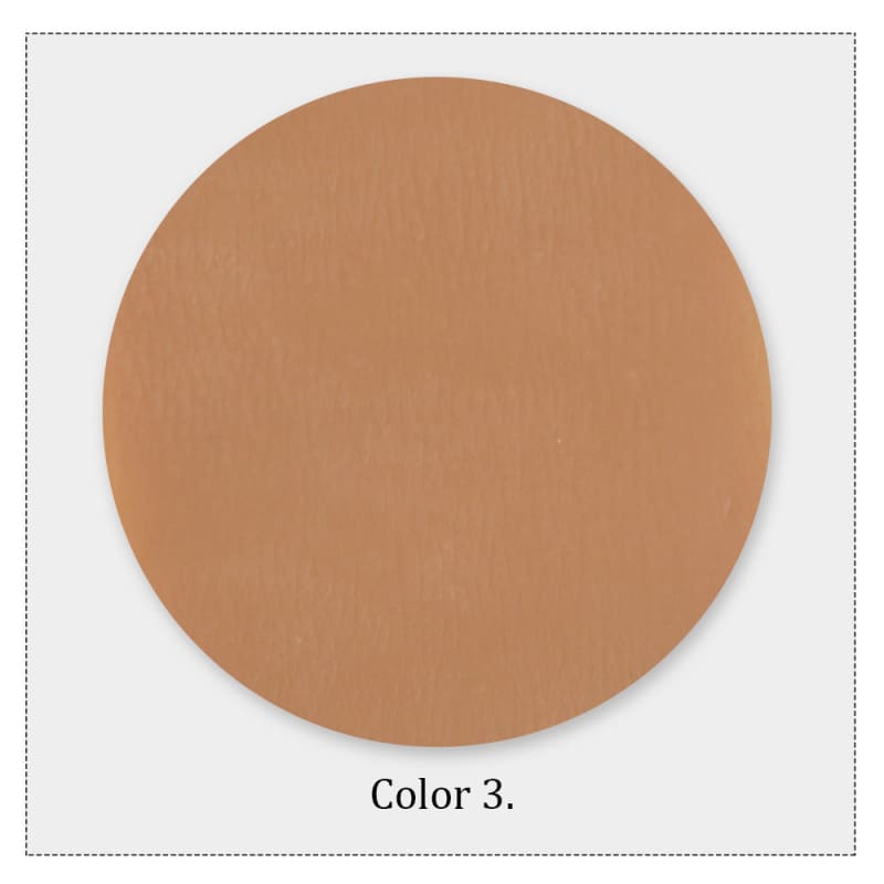 Circular swatch of light brown or tan color labeled ’Color 3.’