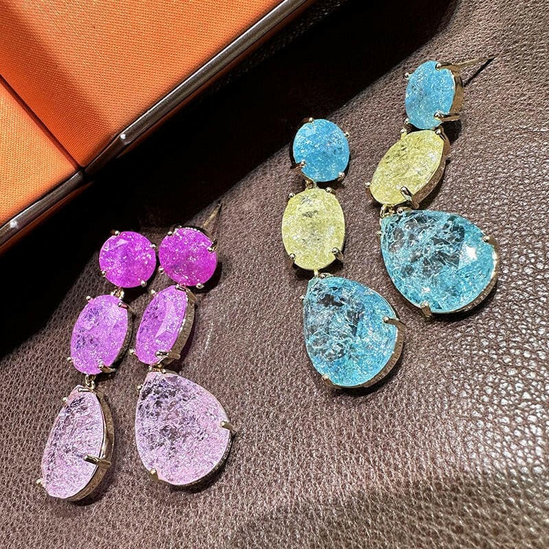 Super Sparkling Ice Flower Cut Earrings for Every Occasion