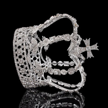 Crystal Queen King Crown for Women Pageant Events