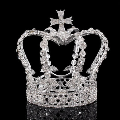 Crystal Queen King Crown for Women Pageant Events