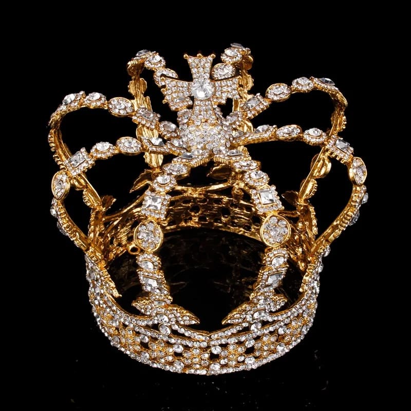 Crystal Queen King Crown for Women Pageant Events