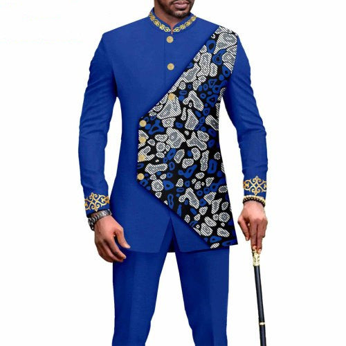 Mens Ethnic Printed African Wedding Suit In 12 Amazing Designs