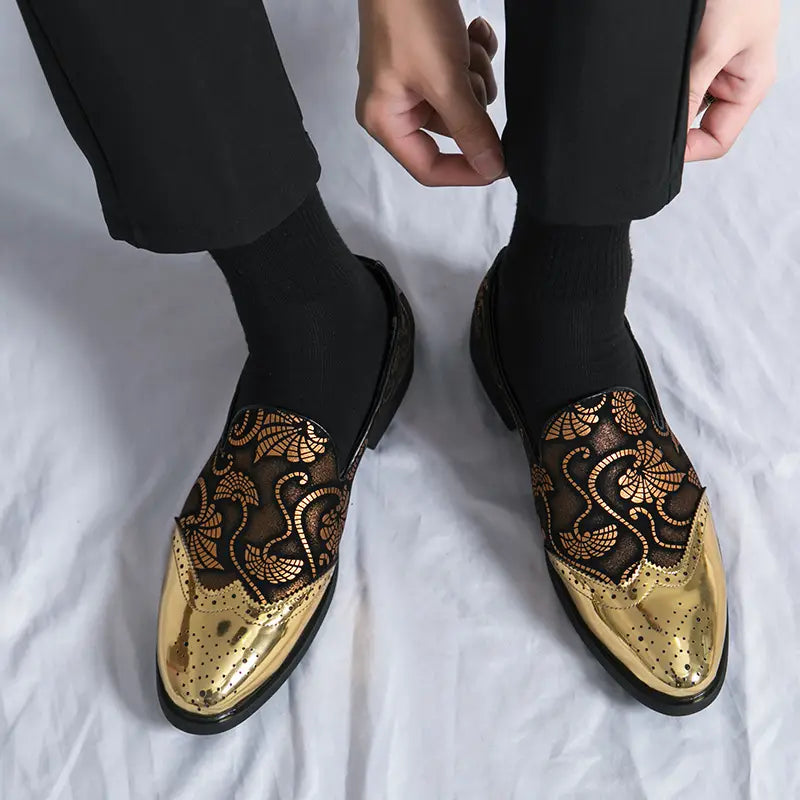 Stylish Fabric Low Top Slip On Men’s Formal Shoes