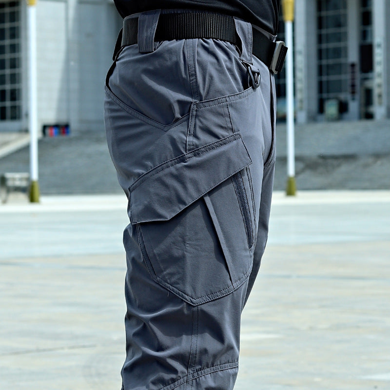 Mens Stretch Outdoor Work Trousers Breathable Quick-drying Pants