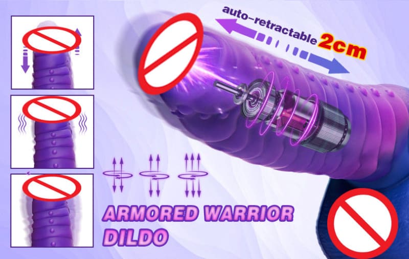 Dildo Telescopic Swingsuction Masturbation Device Heating Back Court Vibrator - Pleasures and Sins