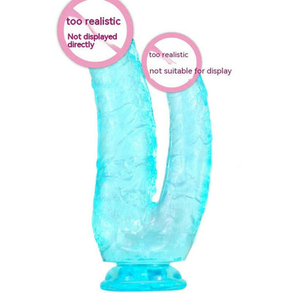 Double Headed Womens PVC Butt Plug with Suction Cup