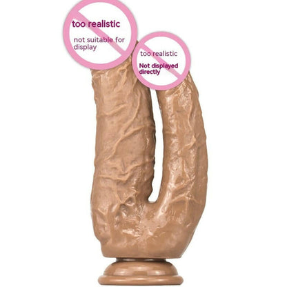 Double Headed Womens PVC Butt Plug with Suction Cup