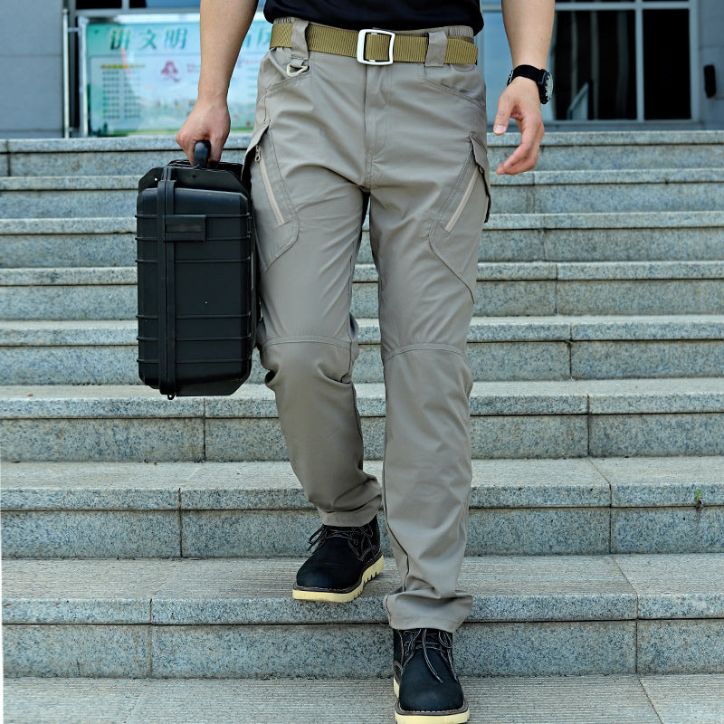 Mens Stretch Outdoor Work Trousers Breathable Quick-drying Pants