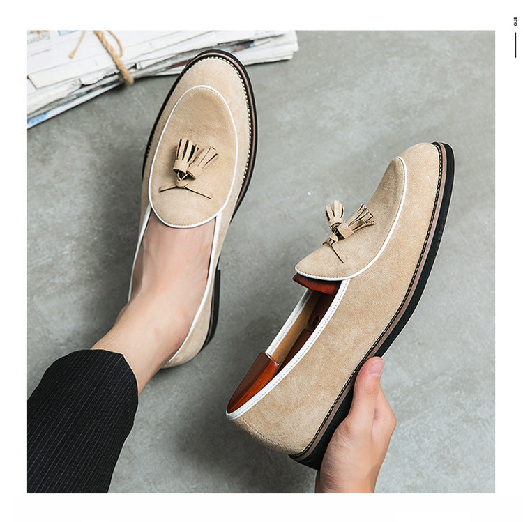 Mens Fashion Trend Business Leather Moccasin Loafer Shoes - Pleasures and Sins   Pleasures and Sins