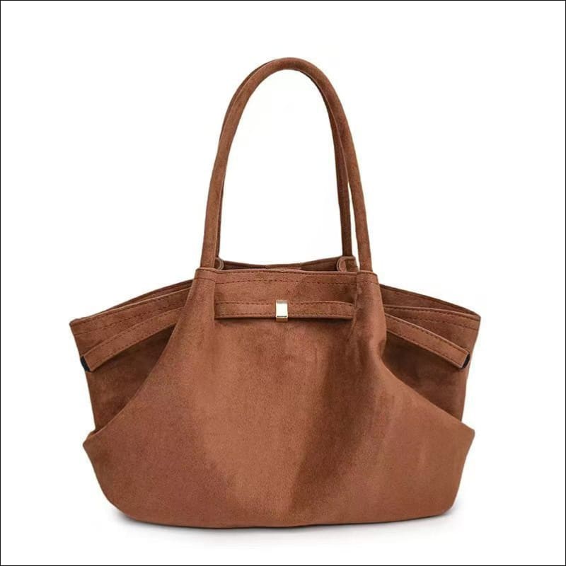 Elegant Suede Tote Bag with Impressive Large Capacity