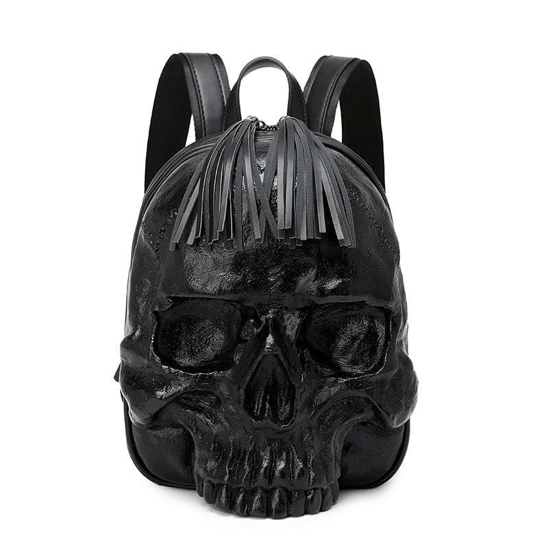 Bold Embossed Three-Dimensional Skull Punk Backpack