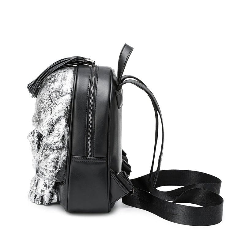 Bold Embossed Three-Dimensional Skull Punk Backpack