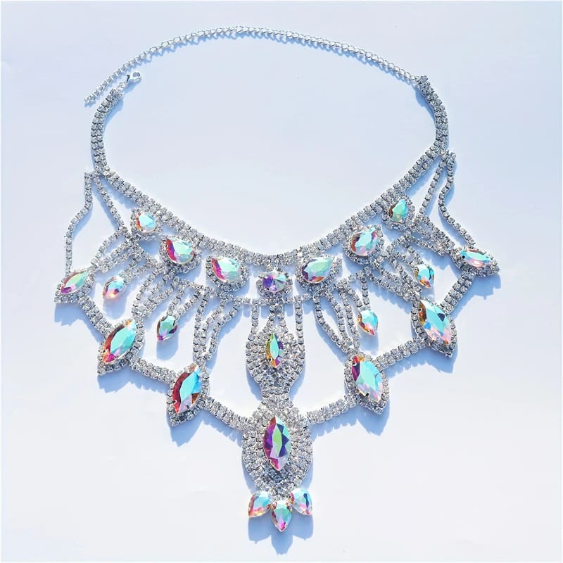 Exaggerated Crystal Large Women’s Luxury Rhinestone Jewelry