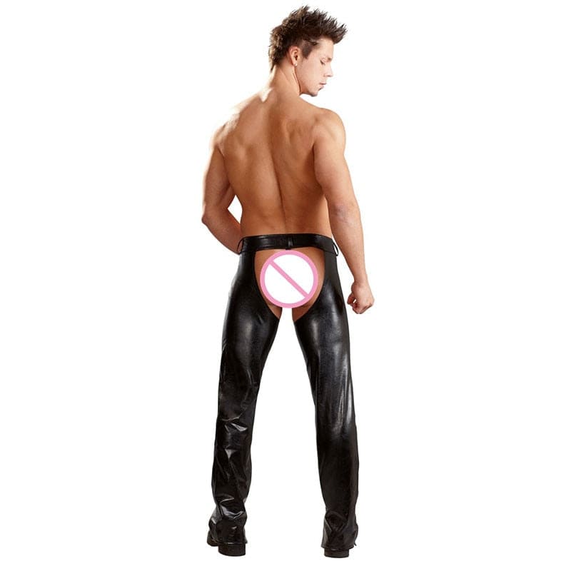 Exotic Gay Men Sexy Crotch Backless Chaps - Pu Leather - Pleasures and Sins   Pleasures and Sins