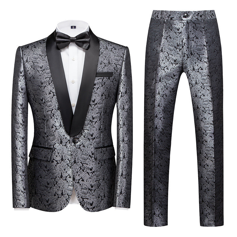 Men's Stunning Evening Jacquard Two-piece Set 3D In 7 Amazing Colours