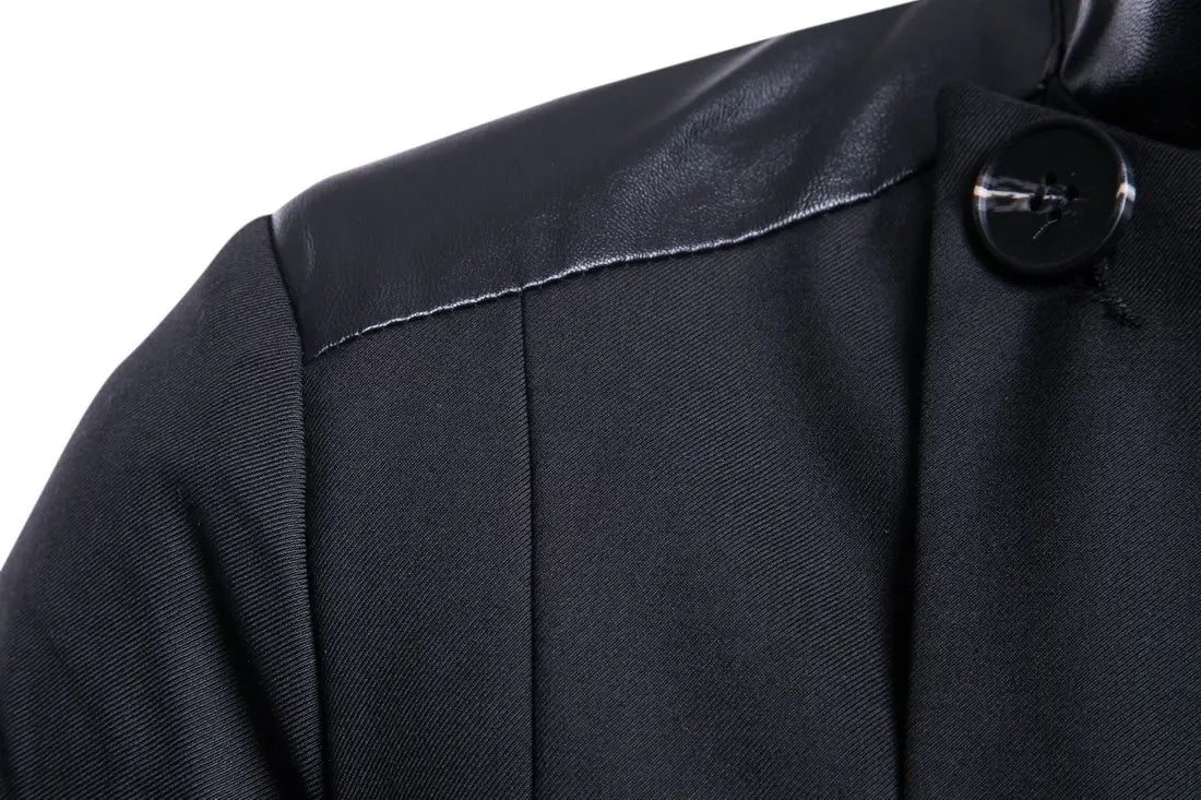 Men’s Tuxedo Wrap Over Casual Suit Jacket