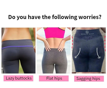 Comparison of three different body shapes focusing on buttocks and hips.