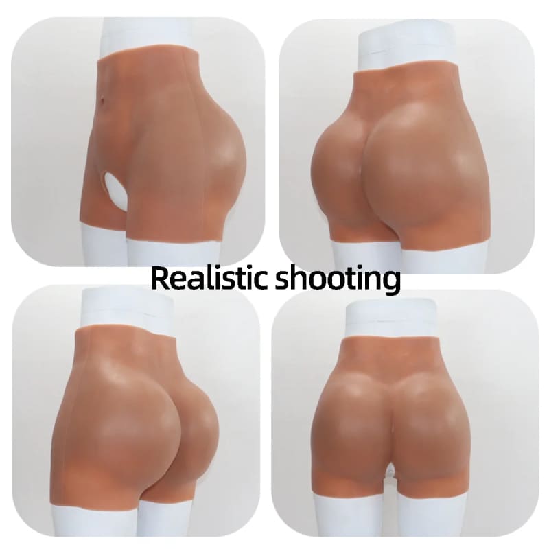 Mannequin torsos displaying different buttock shapes and sizes.