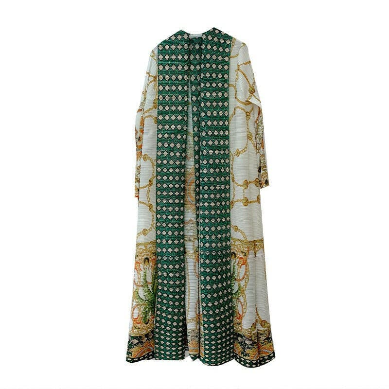 Fashionable Jacket Cape Printed Arab Robe for Elegance