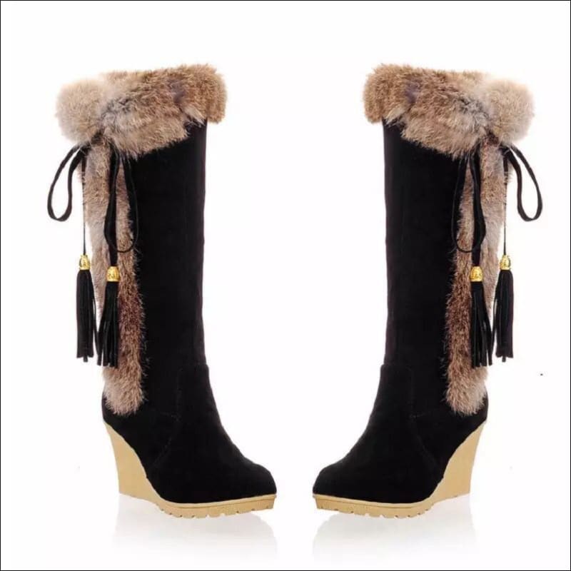 Faux Suede Wedge Boots for Chic Comfort This Season