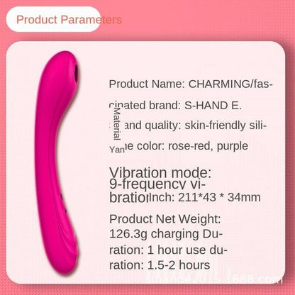 Female 9-Frequency G-Spot Sucking Vibrator Sex Toy