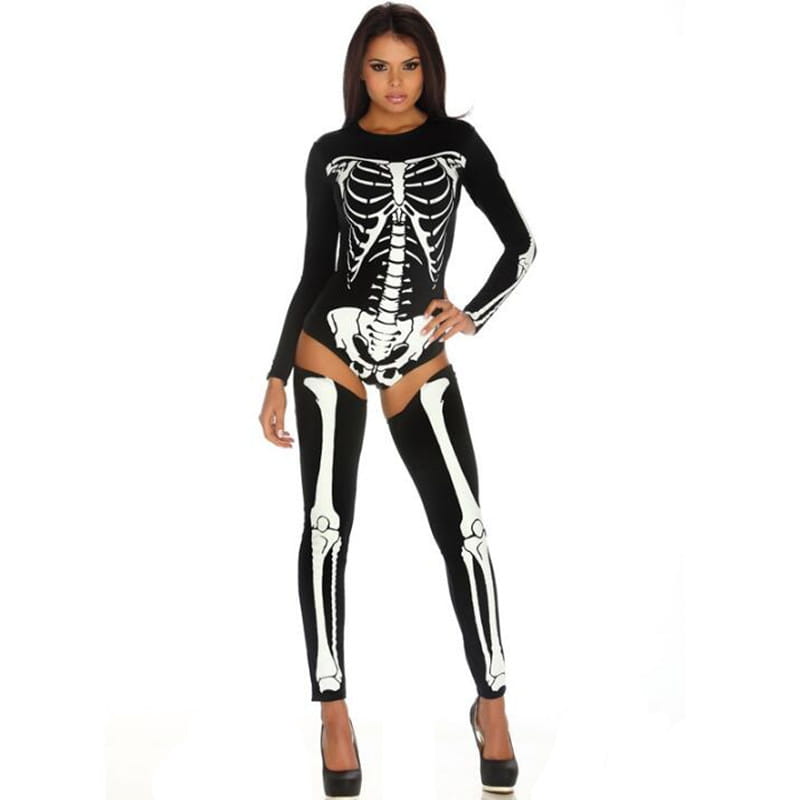 Halloween Cosplay Costume Crâne Zombie Uniforme