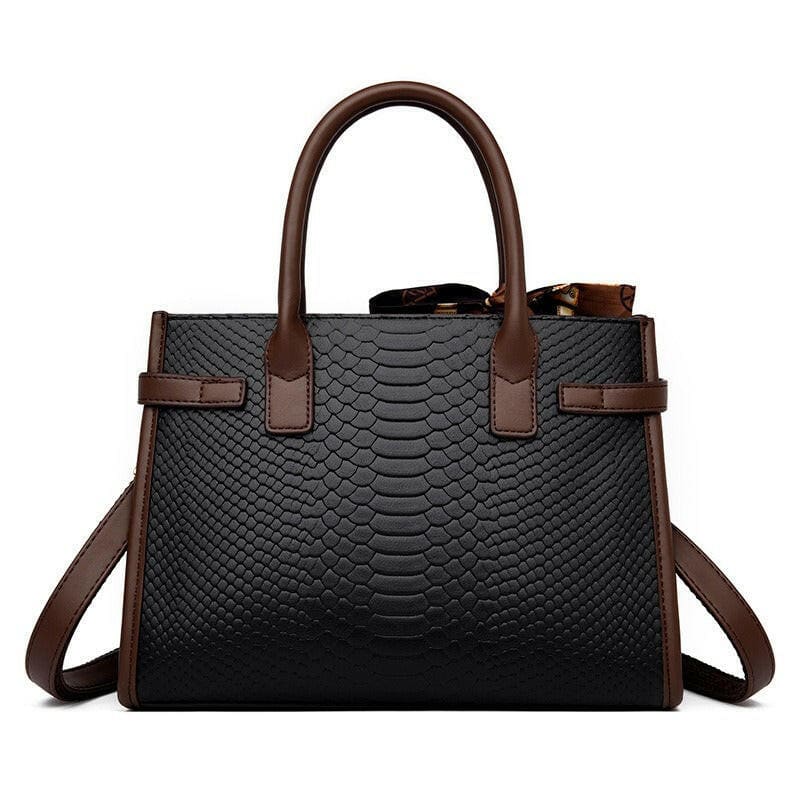 Formal Style Womens Genuine Leather Snakeskin Bag