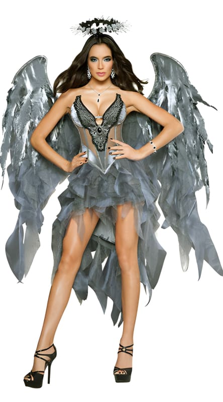 Glamourous Dark Night Angel Costume for Halloween 9085A / M