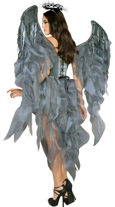 Glamourous Dark Night Angel Costume for Halloween