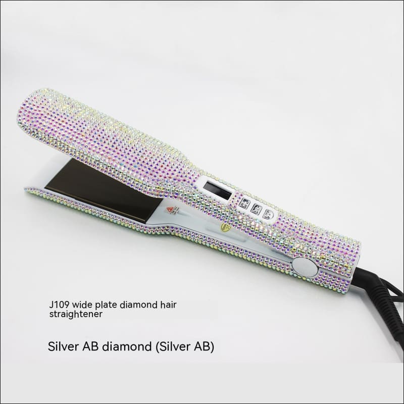 Glamshine Titanium Hair Straightener with Rhinestone Plates