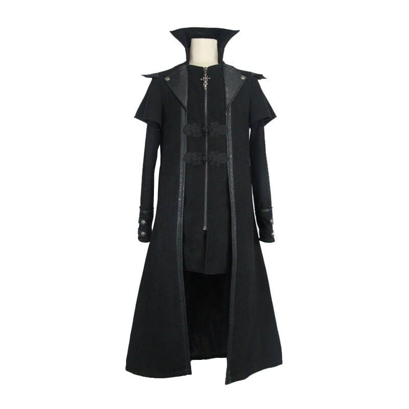 Steampunk, Battle, Cosplay Medieval Design Long Coat - Pleasures and Sins   Pleasures and Sins