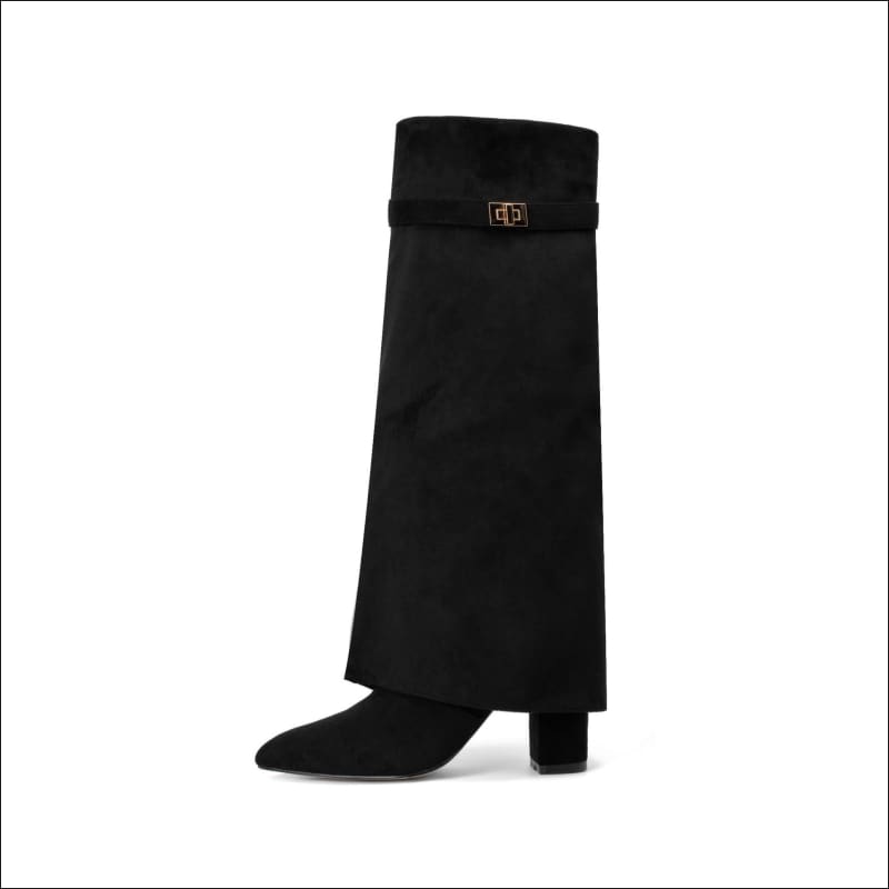 Gucci Style Ladies Pointed Toe Knee High Boots