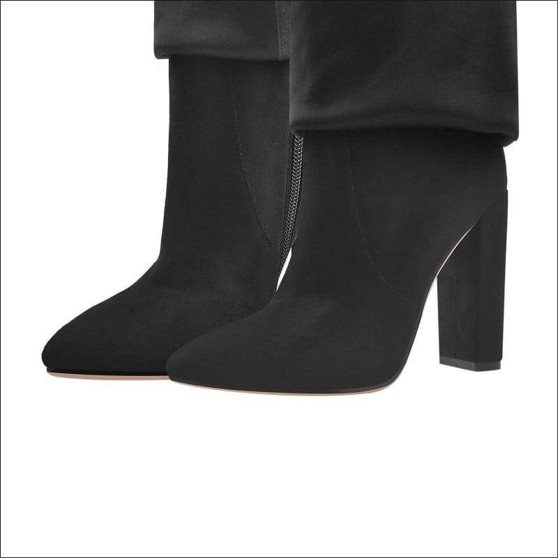 Gucci Style Ladies Pointed Toe Knee High Boots